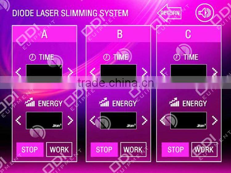 Japan imported pads! 650nm Lipo slim machine fat reducing laser