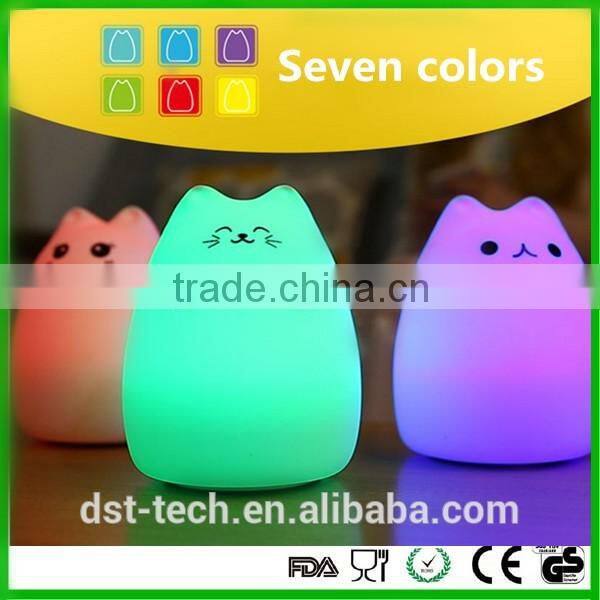 Newest silicone colorful waterproof light rechargeable color changeable light