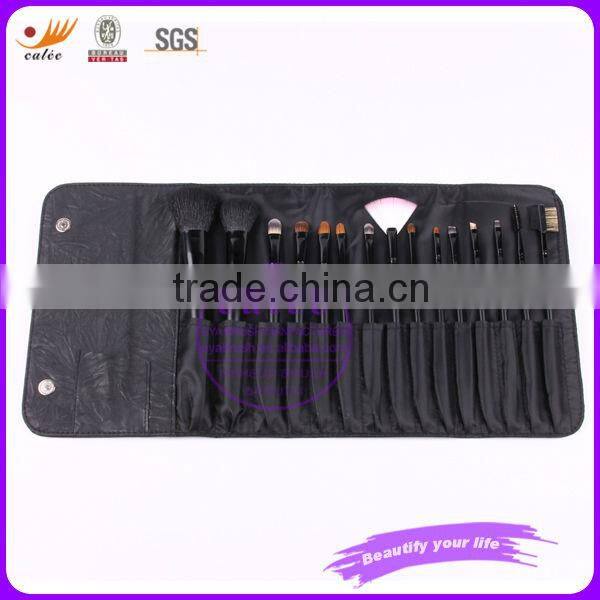 High Quality goat hair makeup powder brush with 16pcs