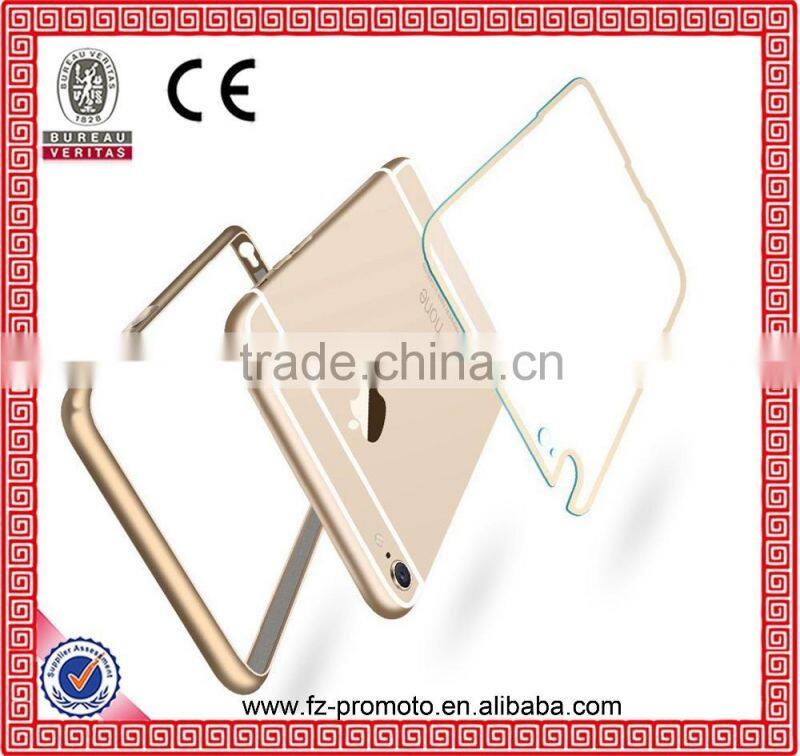 NEW Metal Aluminum +Transparent Acrylic Case for Apple iphone 6 6S 4.7" Accessories Hybrid Luxury Back Cover for iphone6/6S Plus