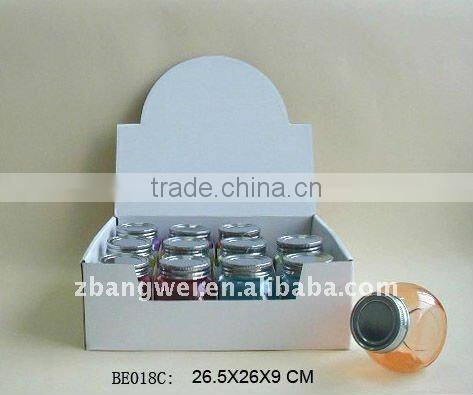 spice jar glass set in a display box