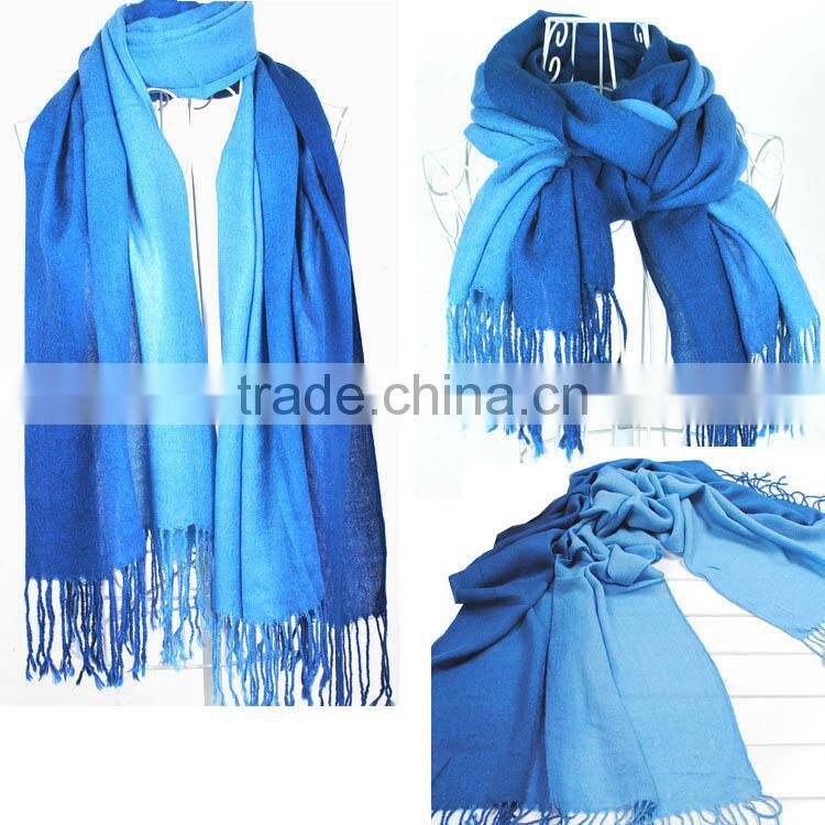 2014 Brand New Women's Fashion Long Large Soft Shawl Stole Pashmina Scarf Gradient Cashmere Scarf Wraps