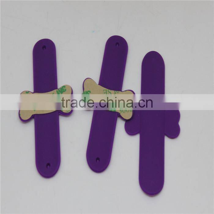 Silicone slap smart phone stand with customized logo