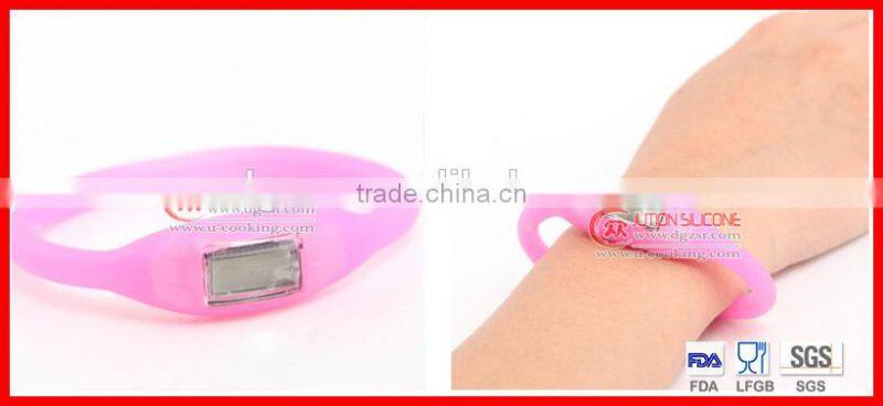 Wholesale silicone ion sport watch band