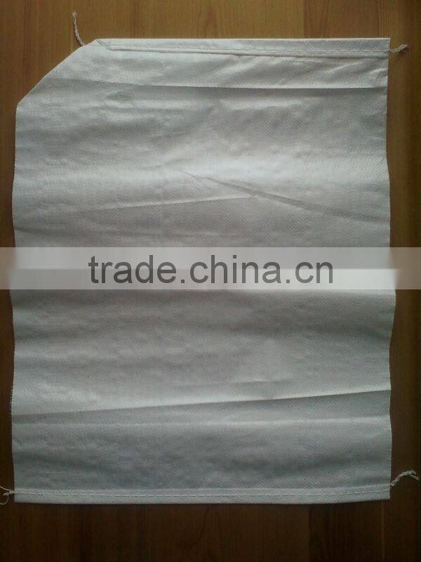 white pp woven flour bag with blue strip