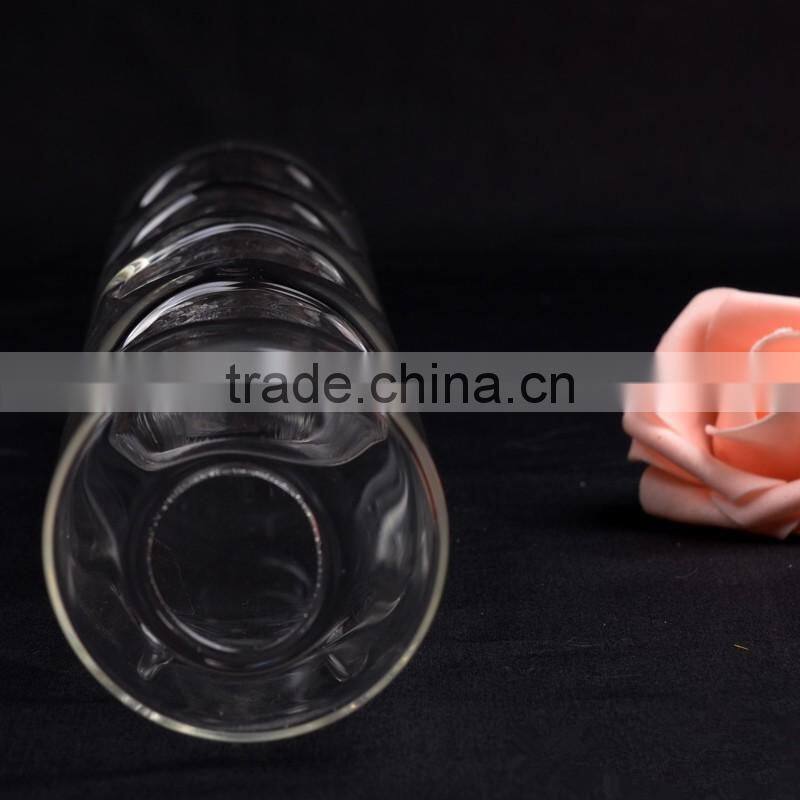 Unique design, tubular glass candle holder, home decoration, elegant noble candle holder
