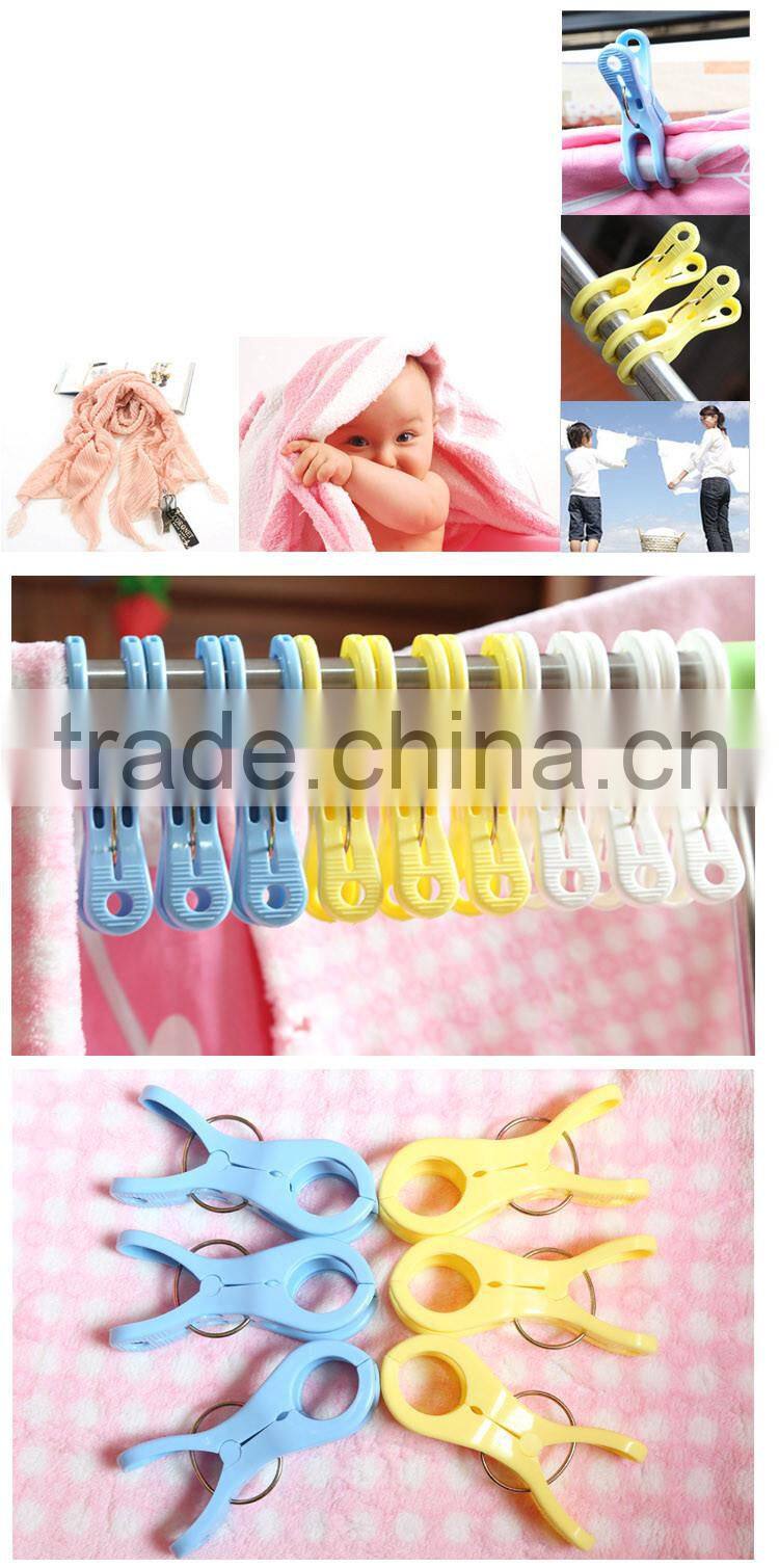 3pcs/Pack plastic Wire Clothes Clips Pegs Windproof Clip