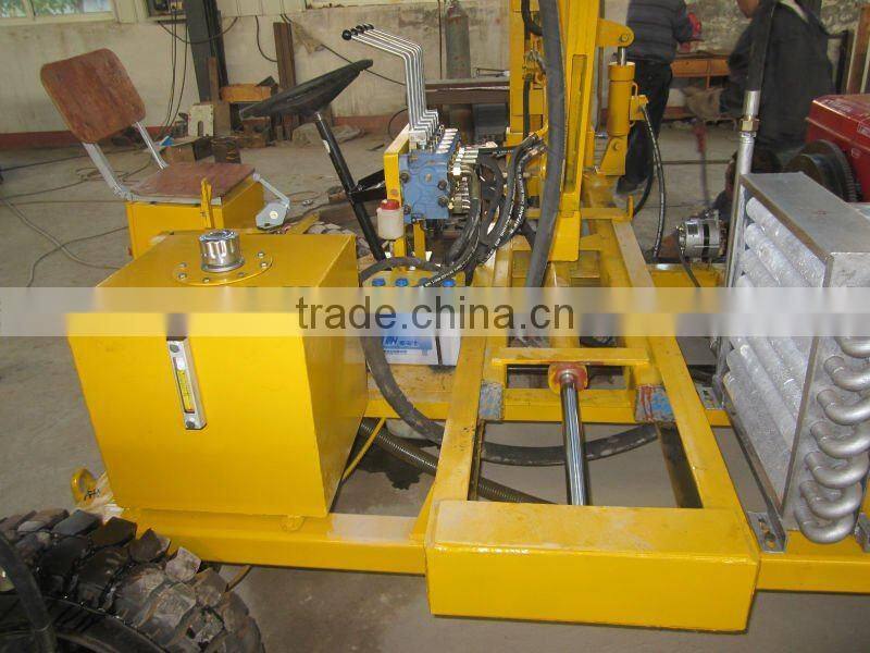 hydraulic pile driver for expressway guardrail