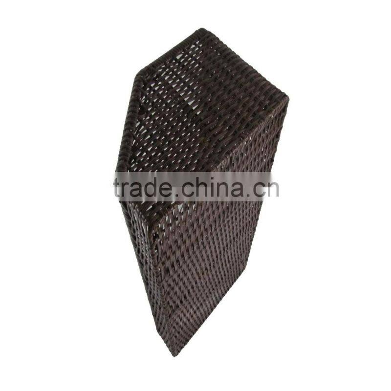 China supplier direct sale supermarket fruit and vegetable display rack with rattan basket