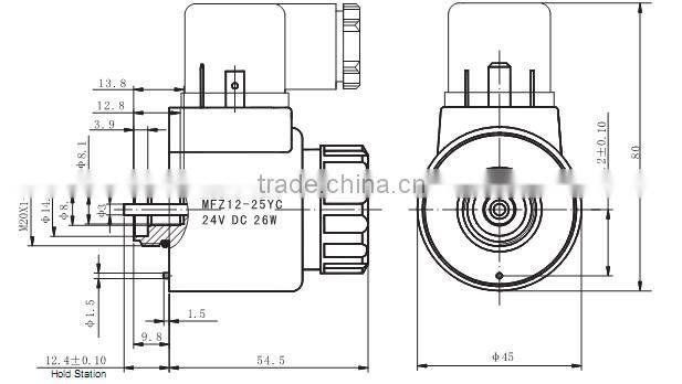Rexroth type switch solenoid MFZ12-25YC
