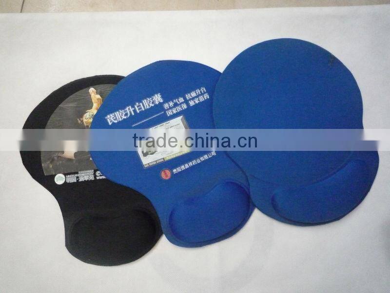 rubber +cloth wrist mouse pad