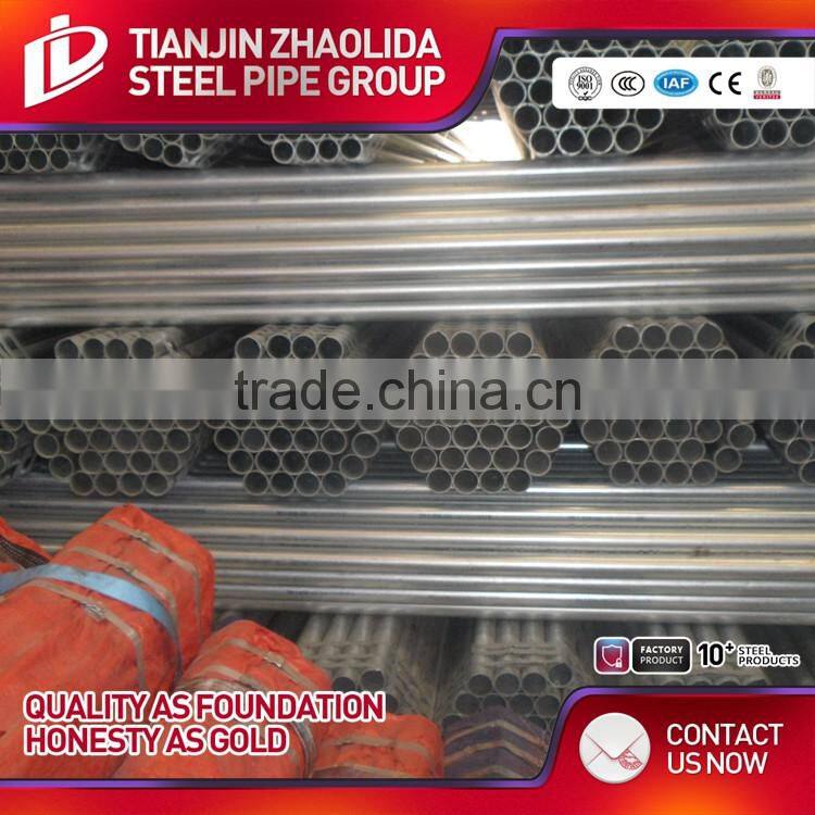 cold rolled pre galvanized thin wall steel pipe for decoration fence