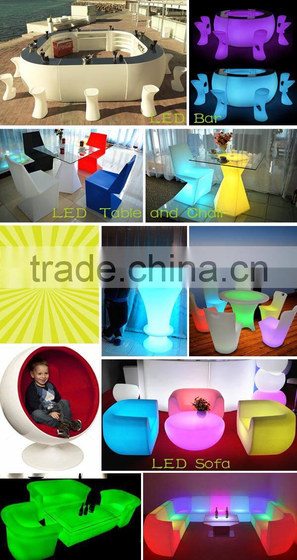 good and hot sale modern rotating bar chairs with lighting & led bar chair 2015