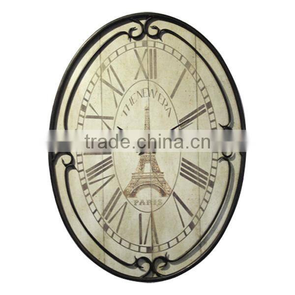 Round Metal Vintage Decorative Wall Clock