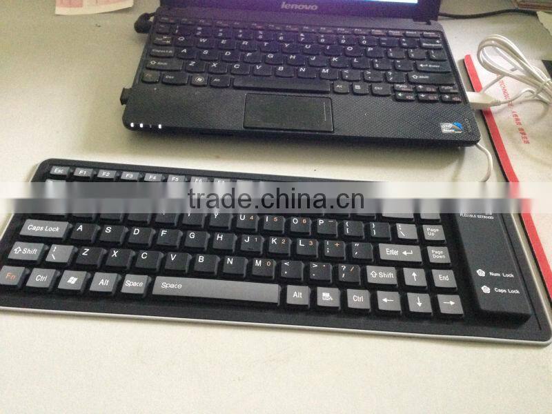Foldable Soft Silicone Bluetooth/Wireless Keyboard Flexible