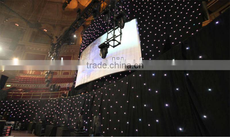 rgb stage lighting deco LED star black cloth