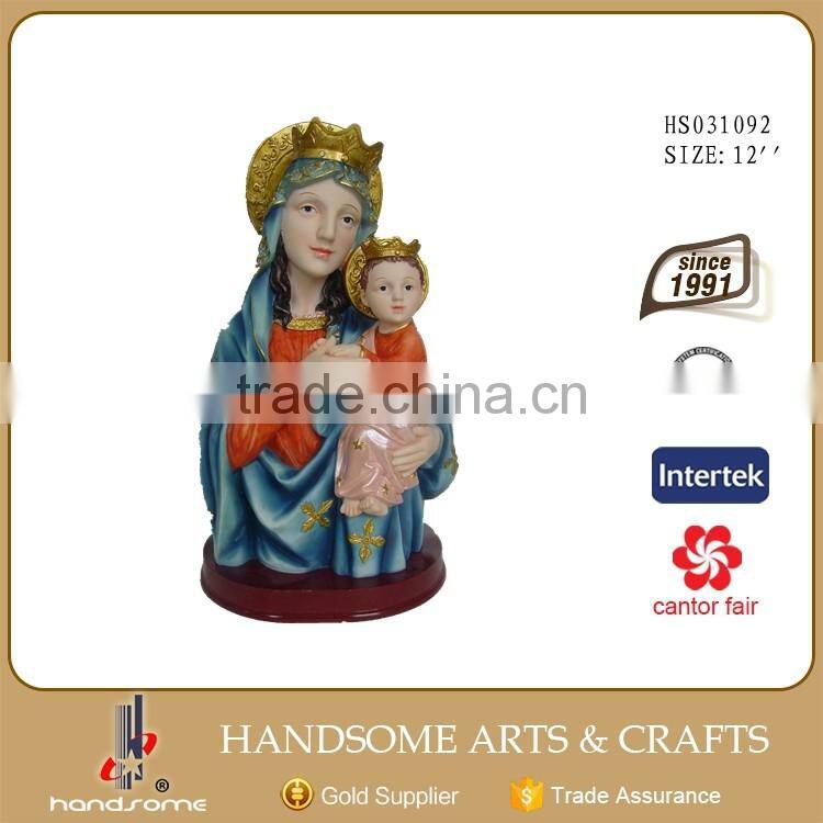 Mother Mary and Baby Jesus Statue Christian Sculpture Figure RELIGIOUS DECOR