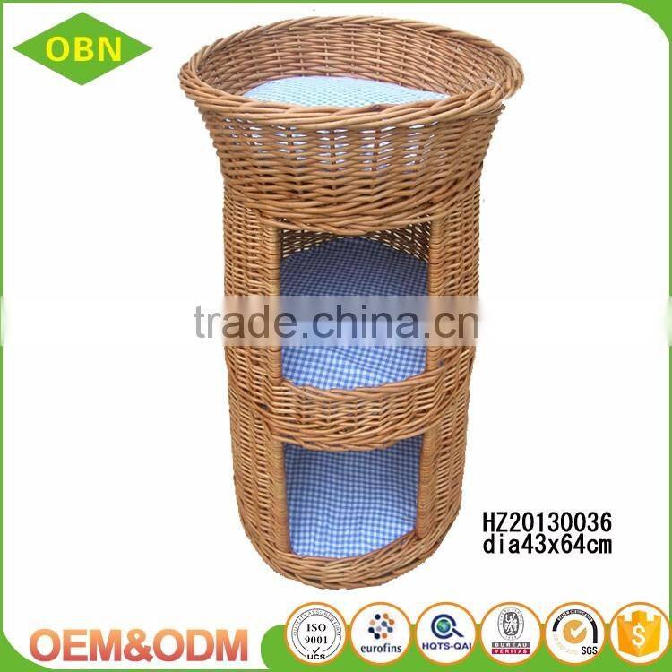 Wholesale 100% handmade indoor pet bed Wicker luxury top grade eco-friendly pet house