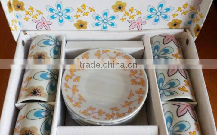 Wholesale cheap ceramic & porcelain coffee/tea cup and saucer sets for good quality