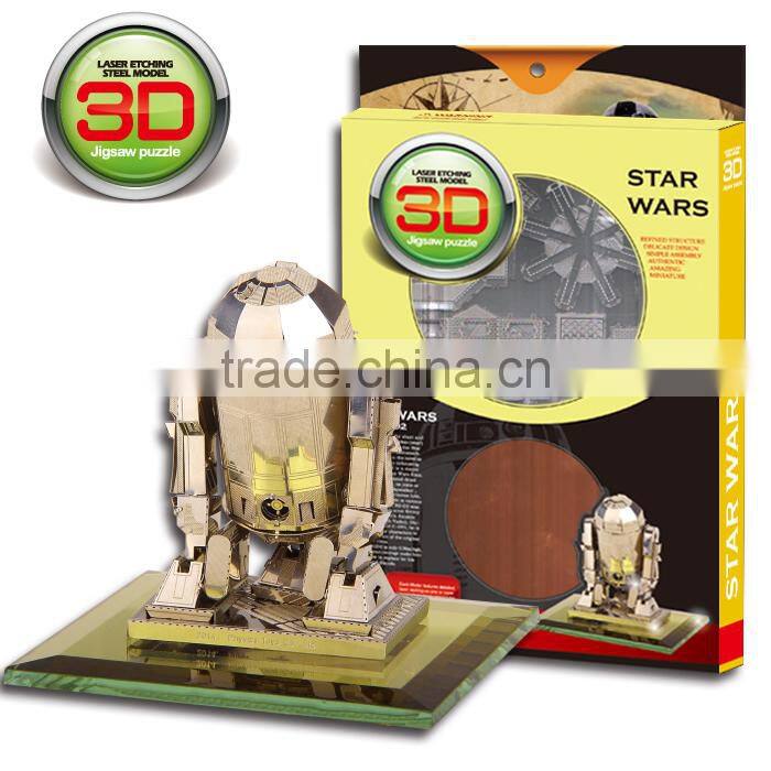 Building block puzzle design 3D metal puzzle famous building model High quality stainless steel triumphal arch shape