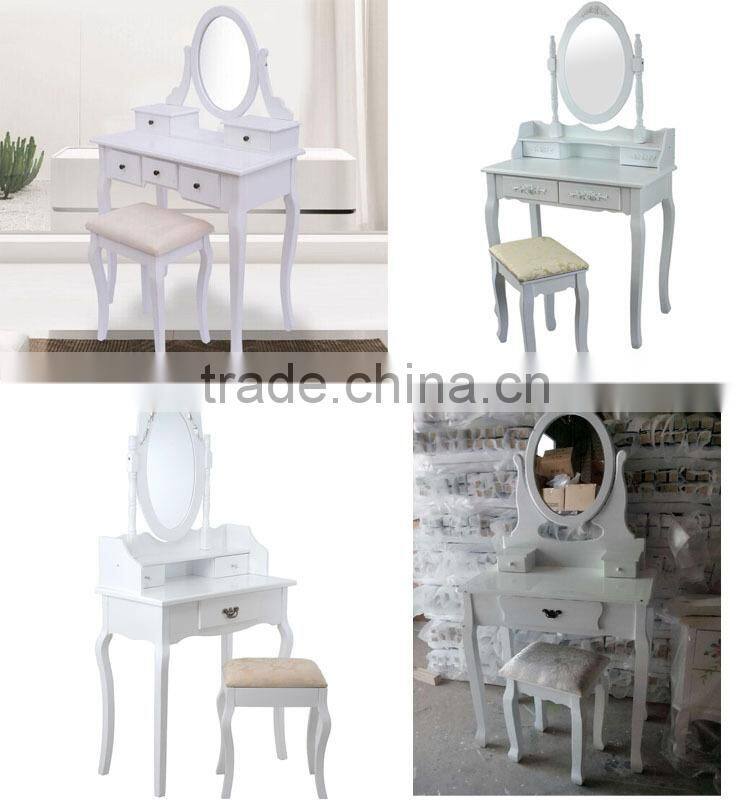 Shandong bedroom furniture wood makeup sets