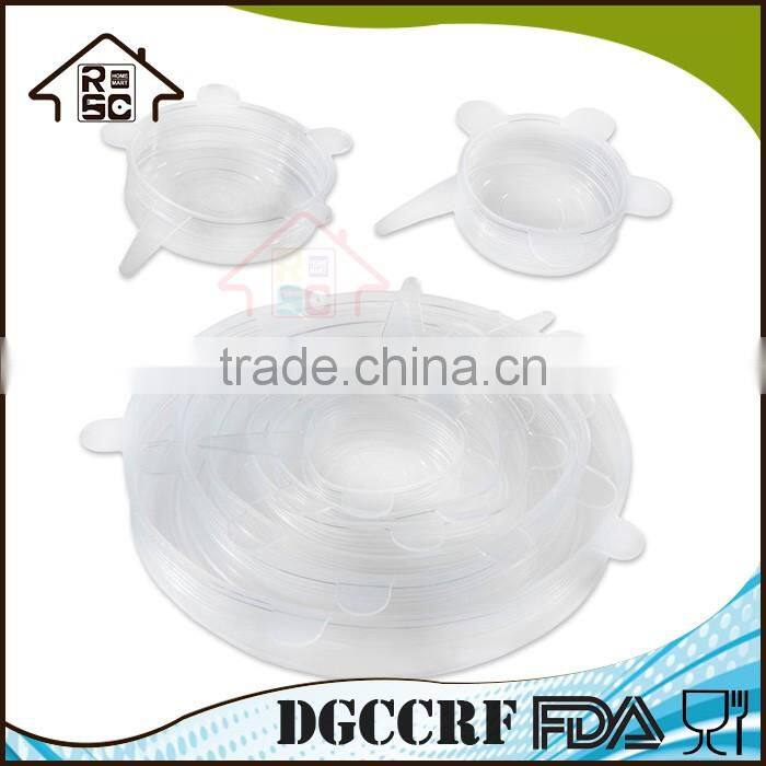 NBRSC Multi Size Silicone Lids Food and Bowl Covers Stretch Reusable Lids Cover Wrap