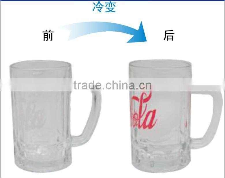 custom made Cold Color Change Glass Beer Mugs