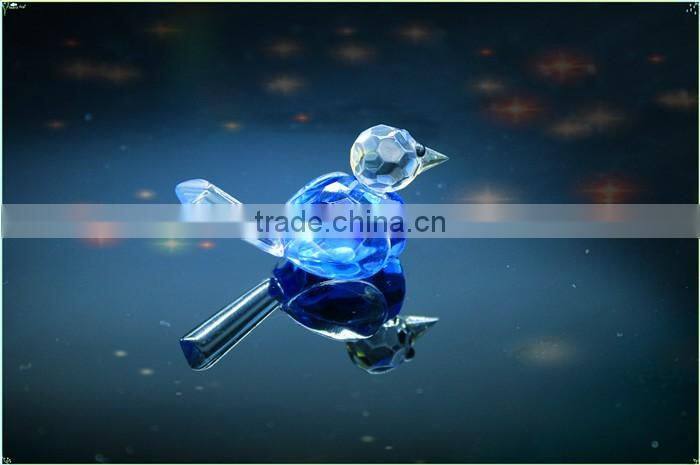 Colorful crystal bird model gift glass anniversary gift/crystal giveaway gift