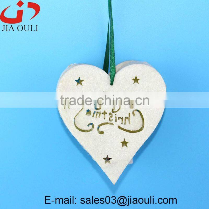 BSCI Audit Factory Hot Sales LED Light Decoration non-woven hanging Christmas tree