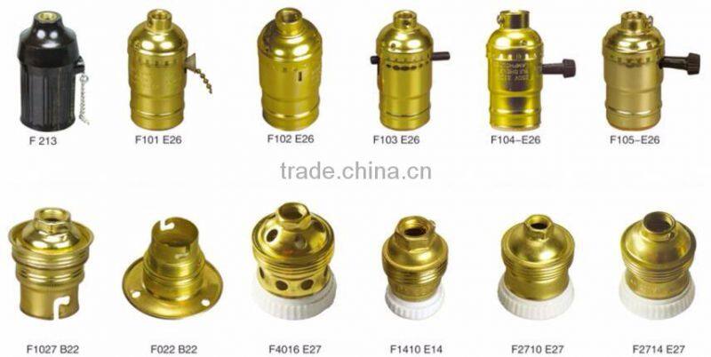 wholesale brass only 3d led e26 table lamp bases with switch