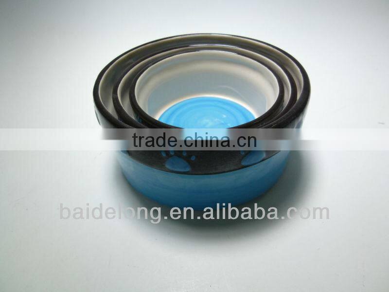 Round Ceramic Pet Bowl