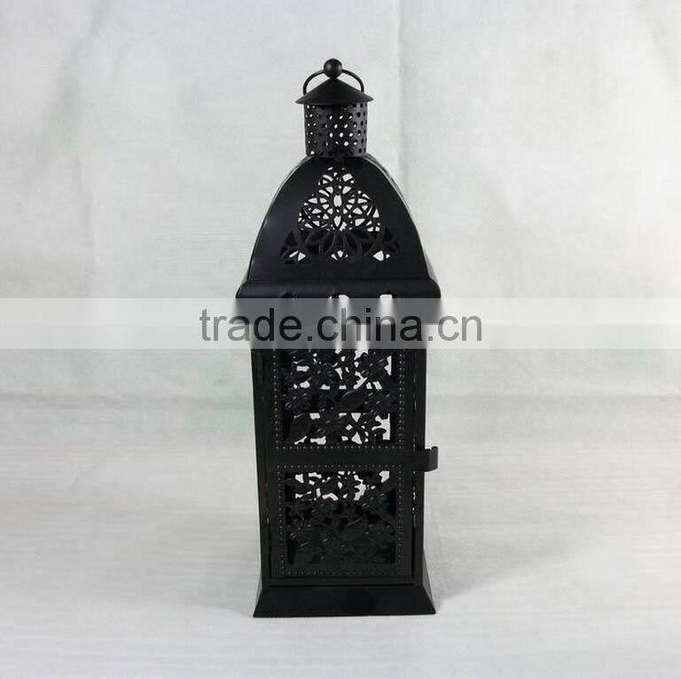 2017 black House Vintage Style OEM Moroccan Lantern Candle Holders