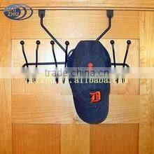 2016 Metal Powder Coat Overdoor Hook storage Rack with hat rack hooks