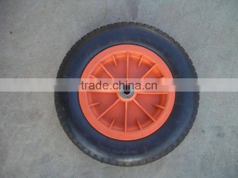 Pneumatic Rubber Wheels 3.004 with Plastic Rim 3.00-4