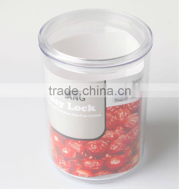Plastic Spice Airtight Round Shape Containers