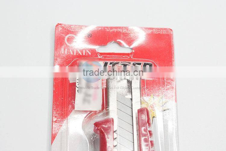Promotional Red Plastic Stainless Steel Paper Cutter Knife