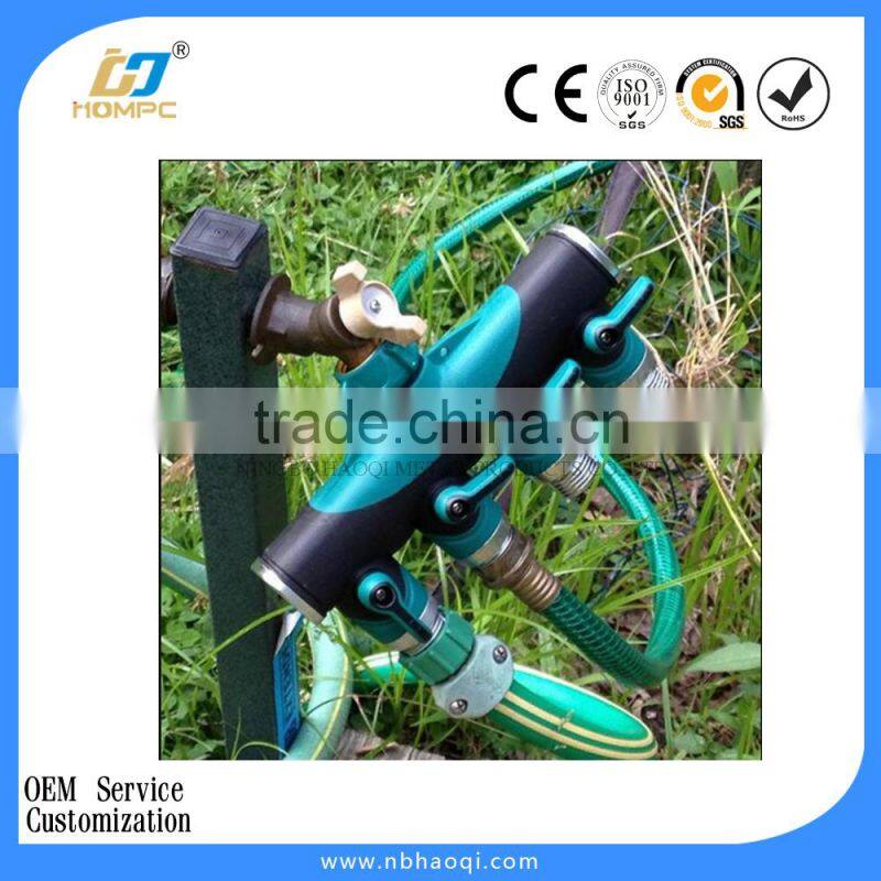 PVC watering spring garden hose with nozzle