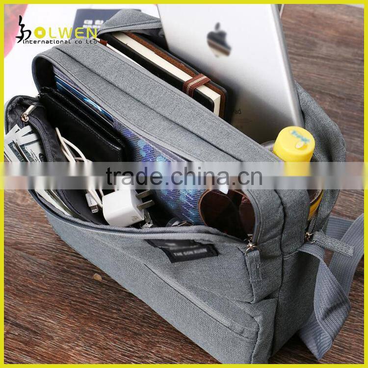 Custom Stylish Men's Business Shoulder Bag for Laptop and Tablet