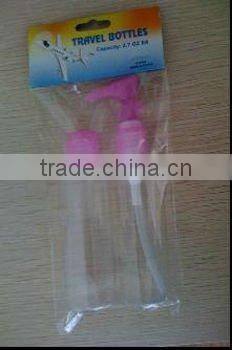 2pcs 2.7oz PET travel bottles set/cosmetic bottle
