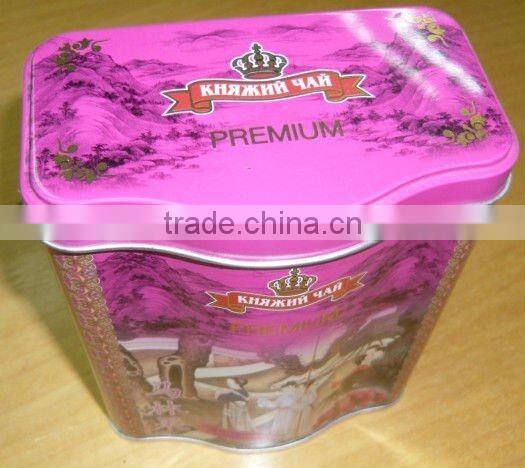 Special Wave Shaped Tea Can, Tea Canister