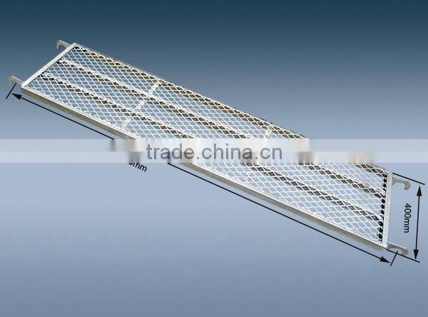 Scaffolding steel plank walkboard for construction platform