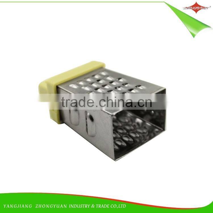 ZY-N5011 2.5 inch 4 sides stainless steel mini grater with PP handle