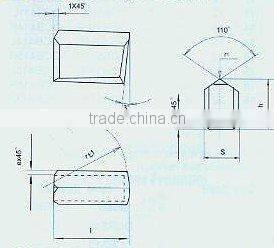tungsten carbide tipped product for coal mining tools (1391)