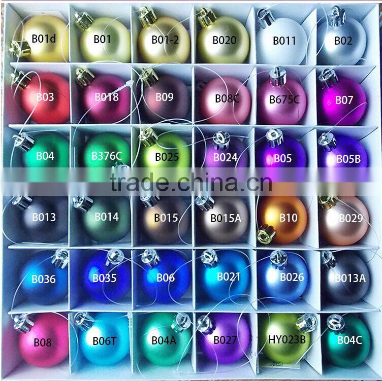 Colorful Christmas Tree Decoration Ball Plastic Christmas Ball Ornament