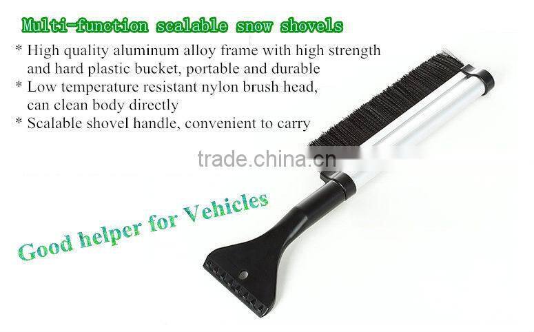 telescopic 60cm snow brush with ice sraper