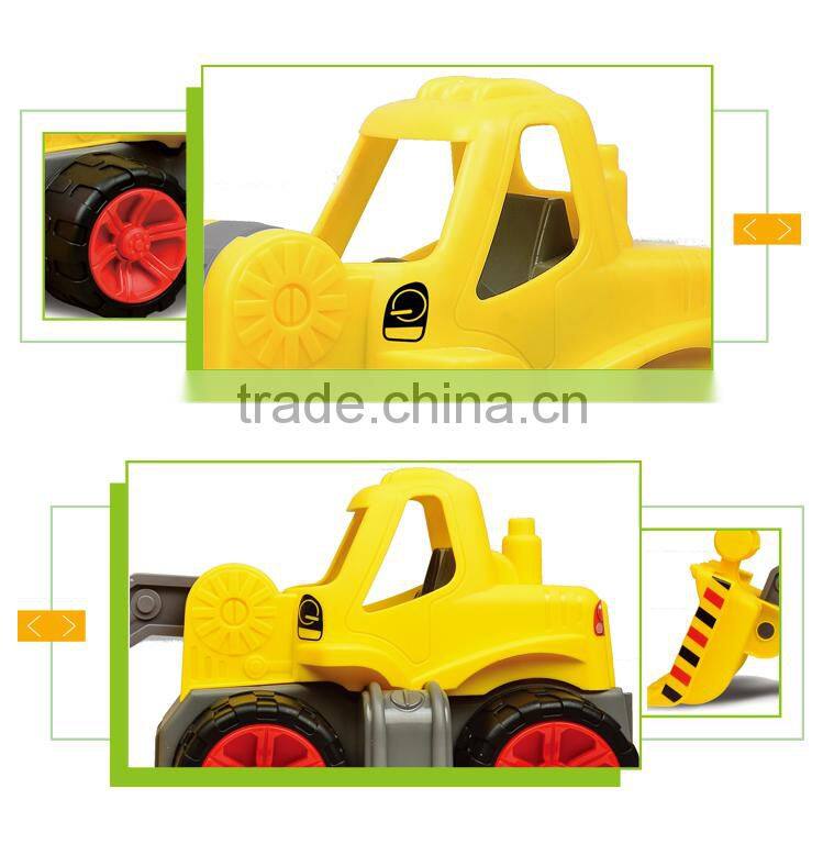 New design plastic truck toy set small mini used cheap bulldozer