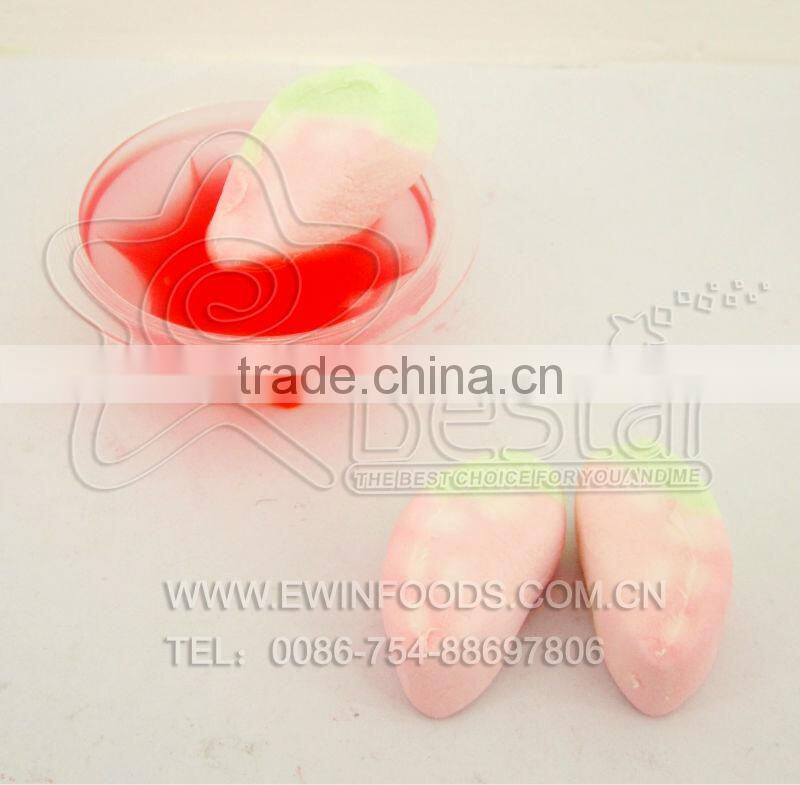 Strawberry Shape Marshmallow With Fruity Jam