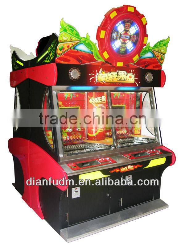 Wild fruit bowl coin pusher machine