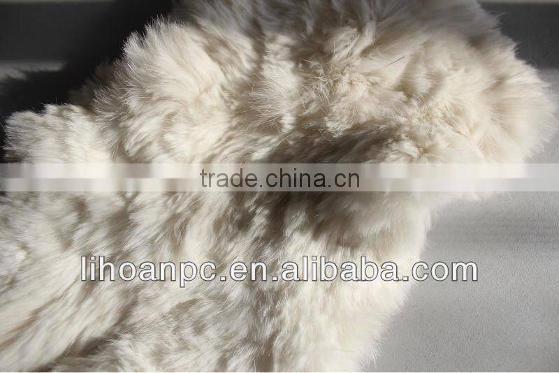 rex rabbit fur scarf