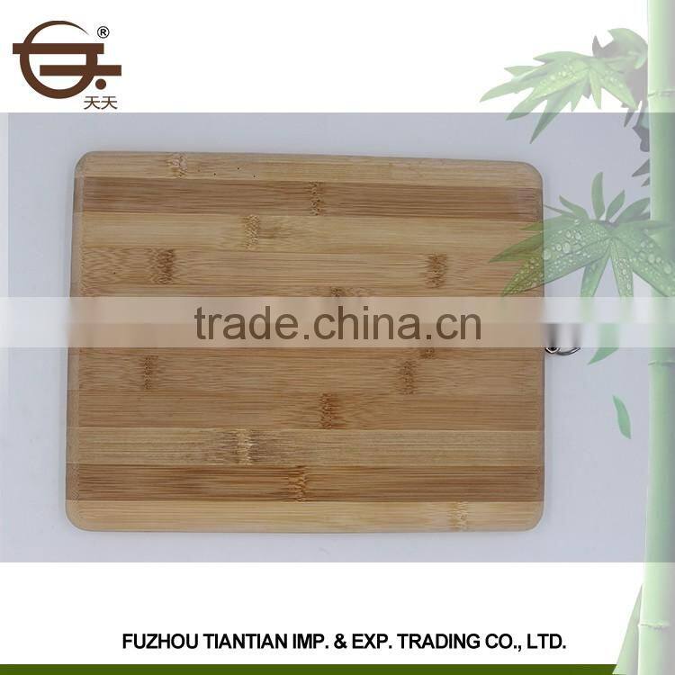 Custom eco-friendly square bamboo cutting board chopping board